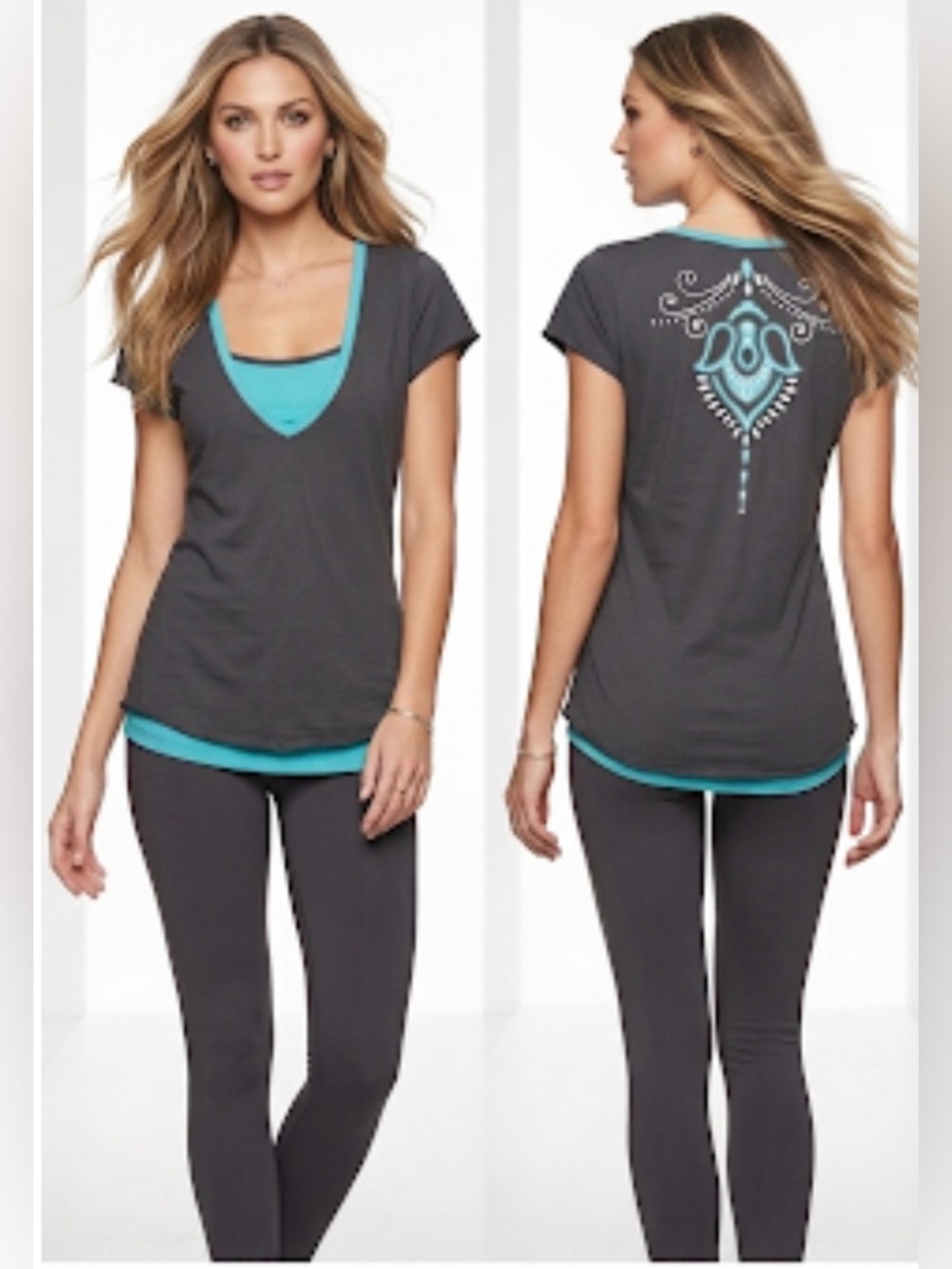 Athleta Cotton Versatile Cap Sleeve Shirt  Size L